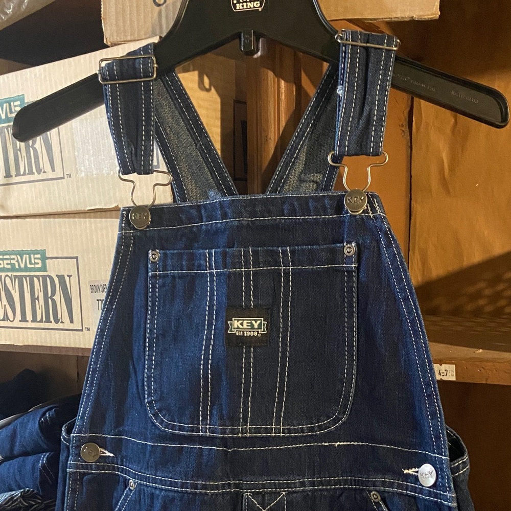 Kids Key Denim Overalls sz 16- Use for character dress up or Halloween!